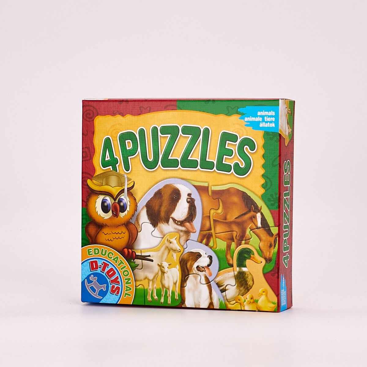 4 Puzzles Cu Animale Domestice