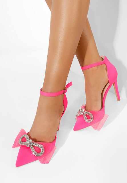 Pantofi stiletto Silviana S roz