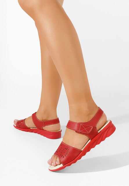 Sandale cu talpa ortopedica Murciana rosii
