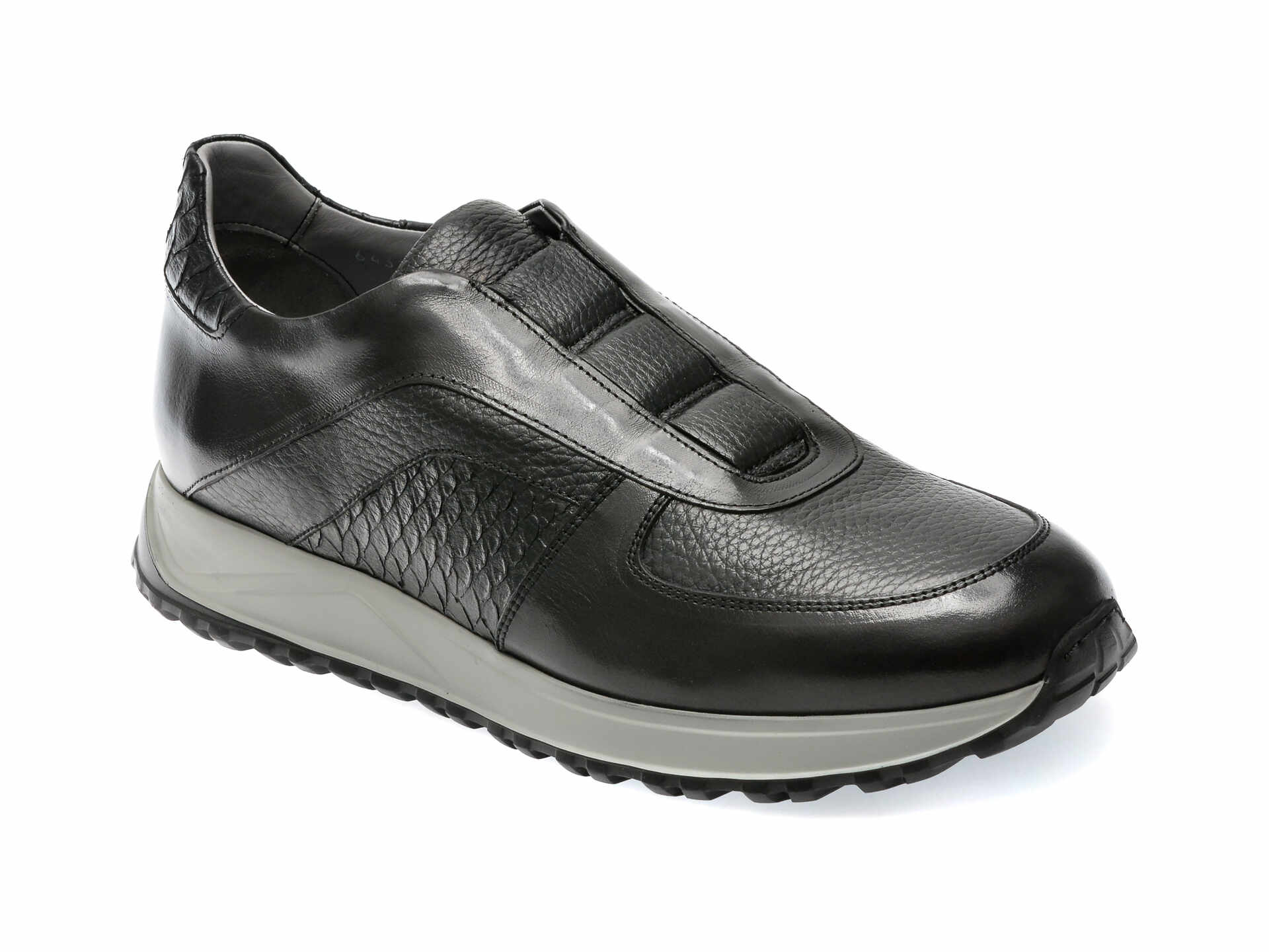 Pantofi EPICA negri, 64315, din piele naturala