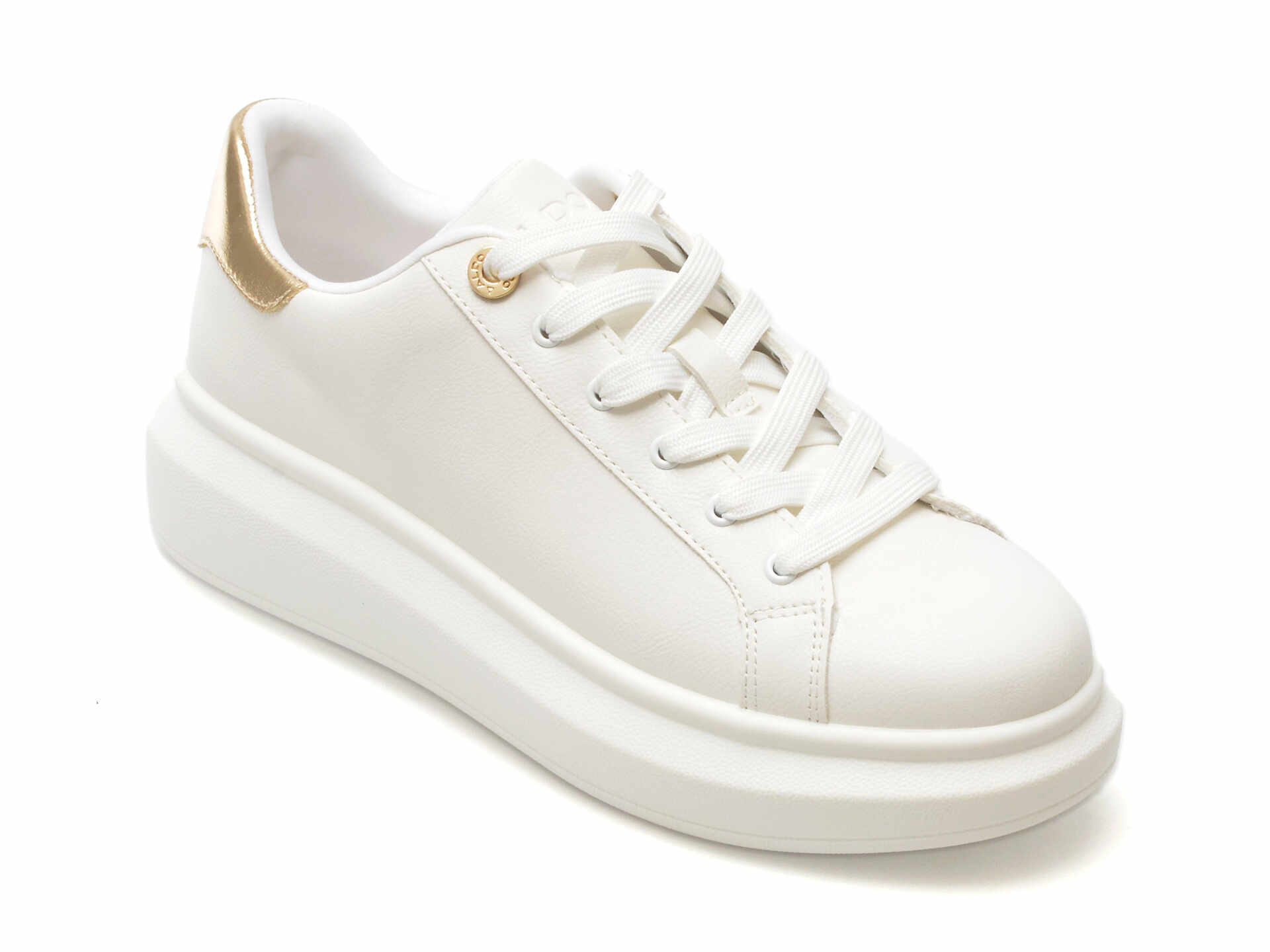 Pantofi ALDO albi, REIA110, din piele ecologica