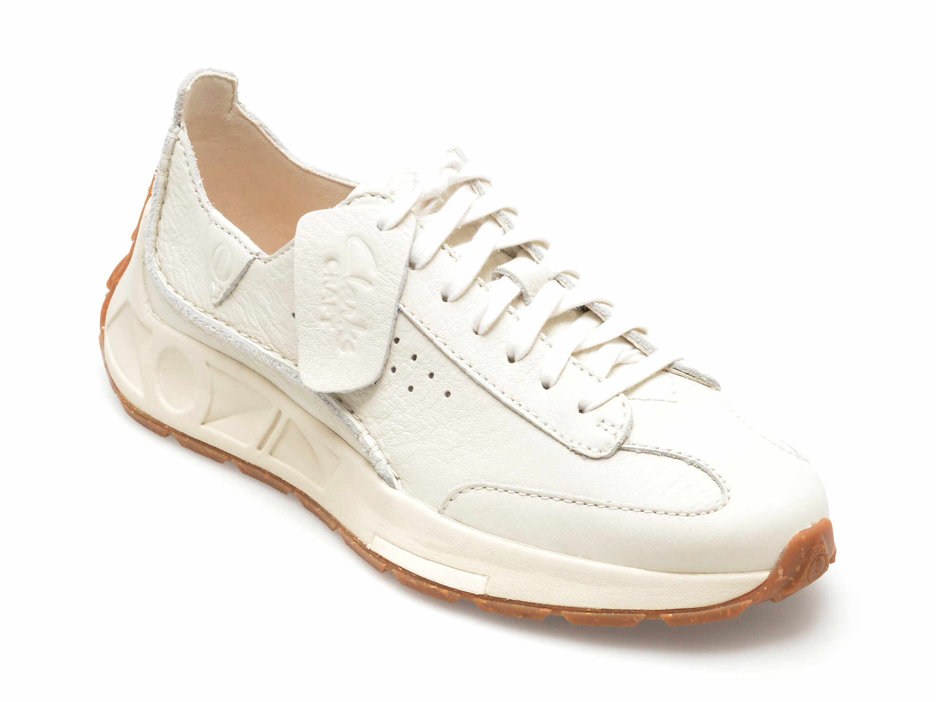 Pantofi CLARKS albi, CRAFT SPEED, din piele naturala