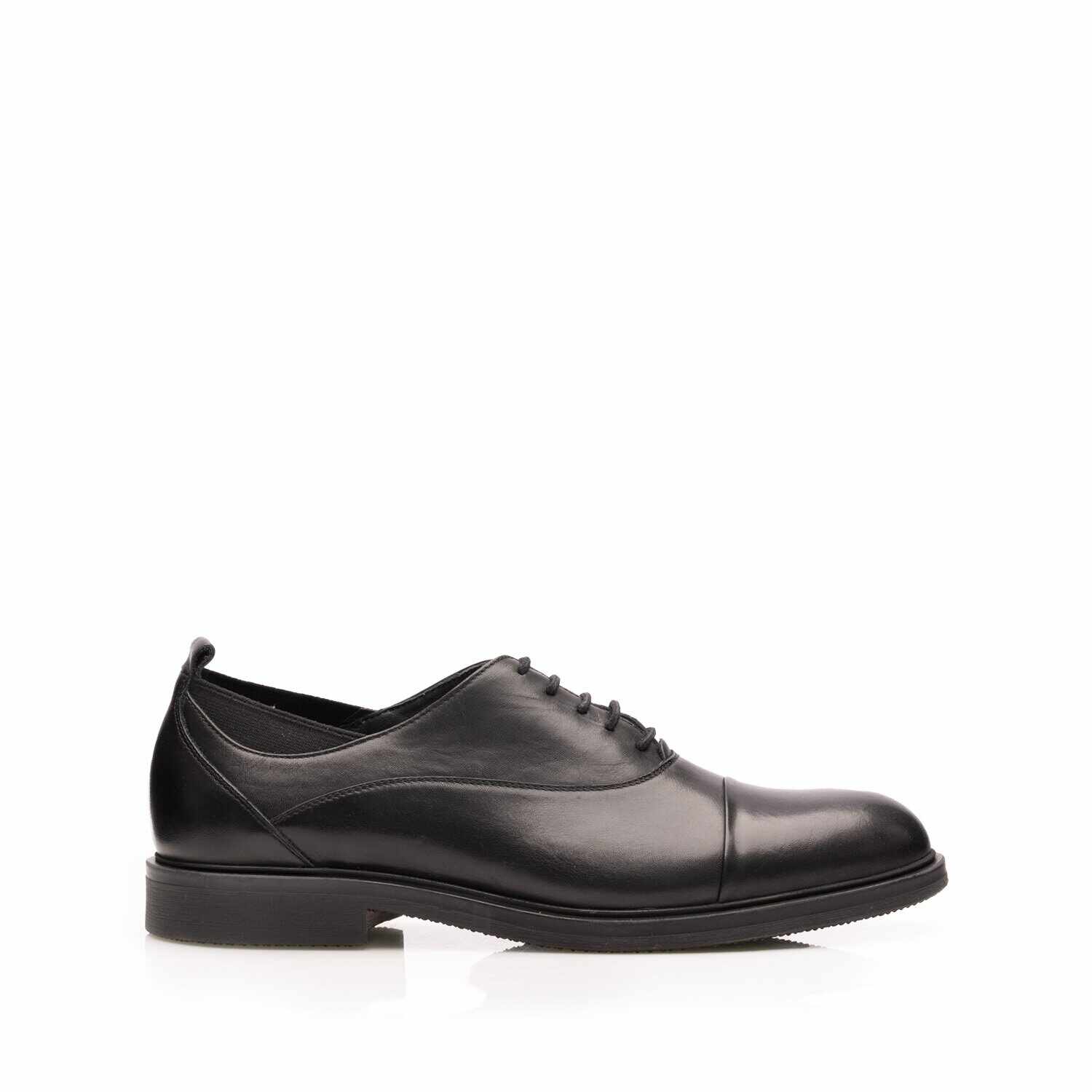 Pantofi casual bărbați din piele naturală, Leofex - Mostră 603 Negru Box