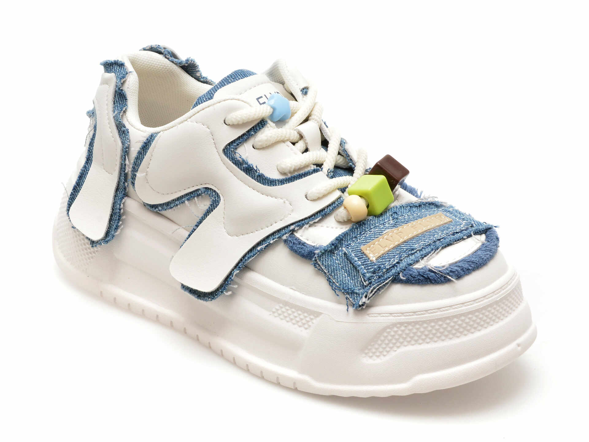 Pantofi casual FLAVIA PASSINI albi, 231437, din piele naturala