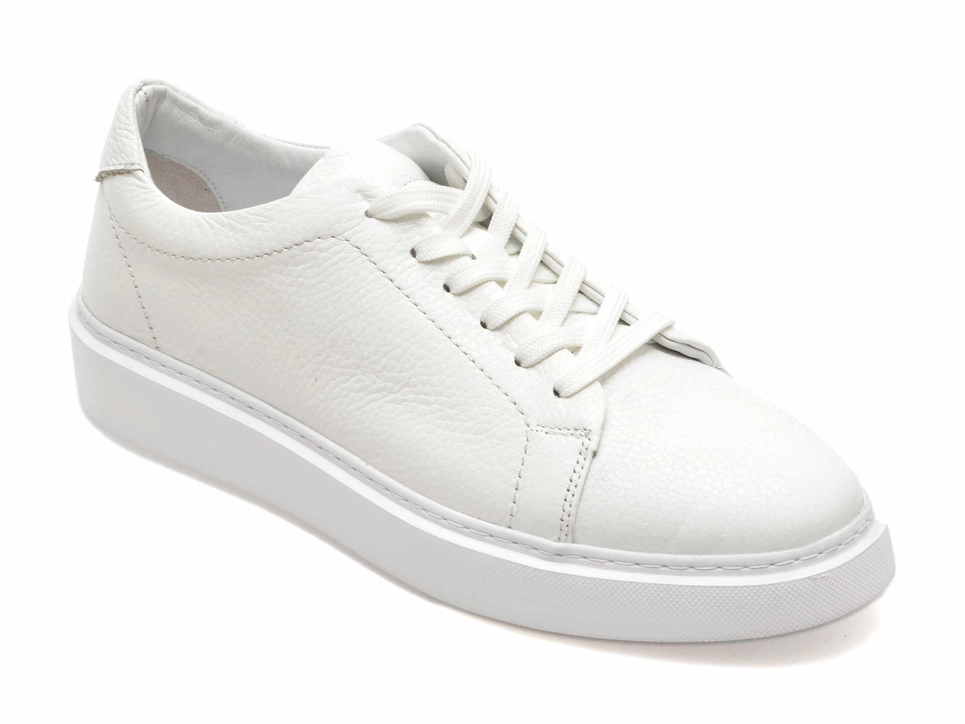 Pantofi casual GRYXX albi, M71621, din piele naturala