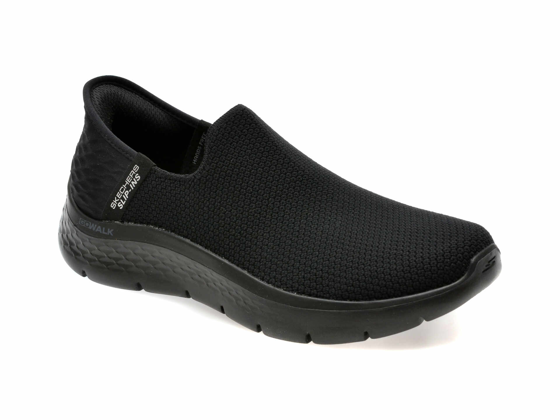 Pantofi sport SKECHERS negri, GO WALK FLEX, din material textil