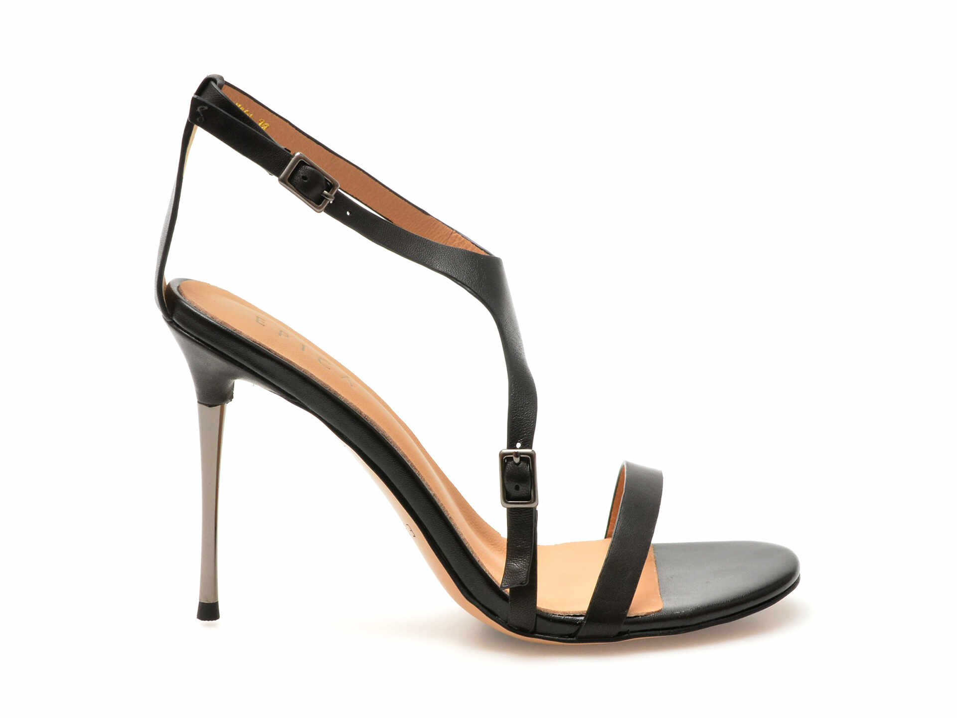 Sandale elegante EPICA negre, S37A, din piele naturala