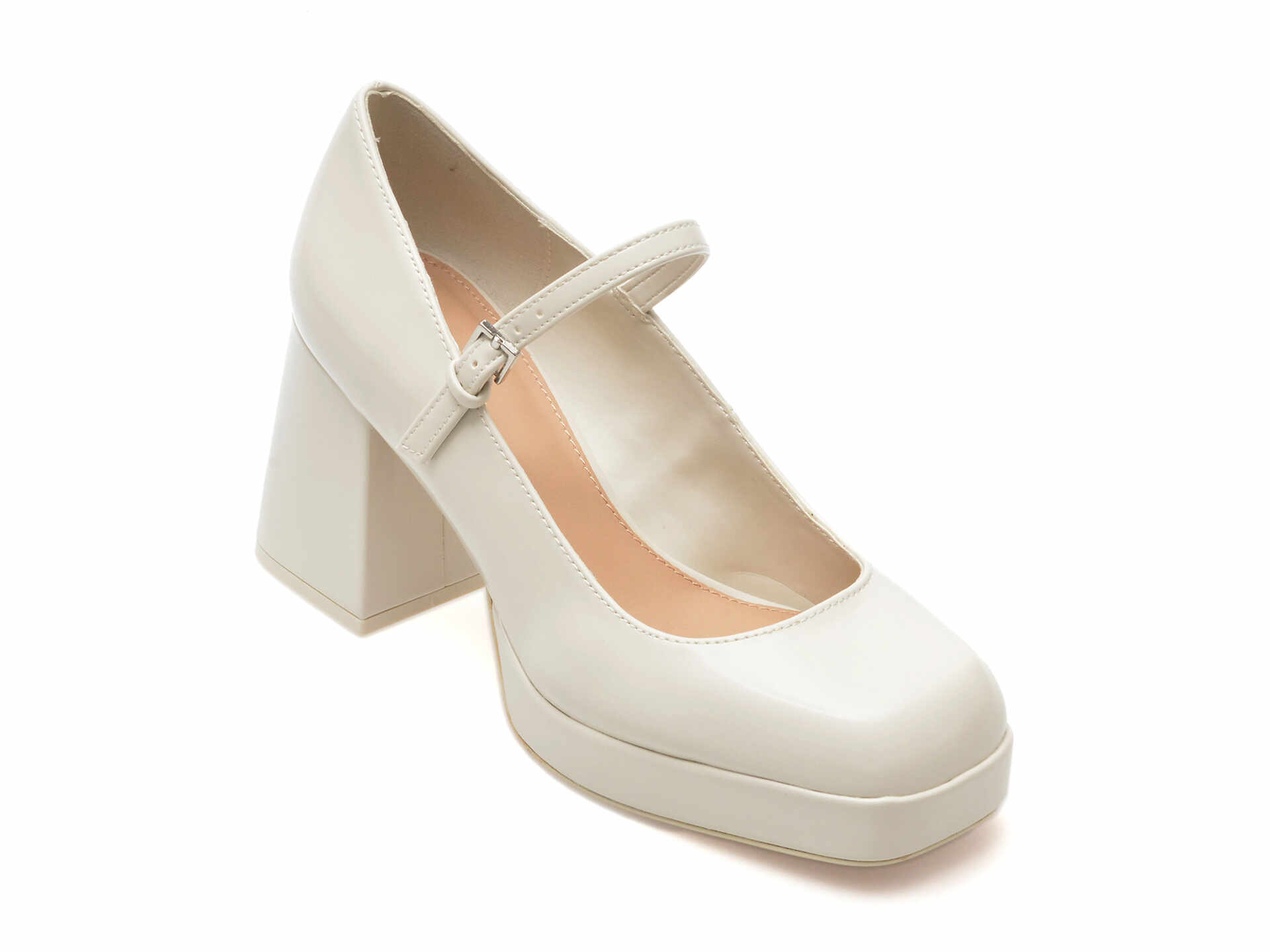 Pantofi casual ALDO albi, 13708112, din piele ecologica