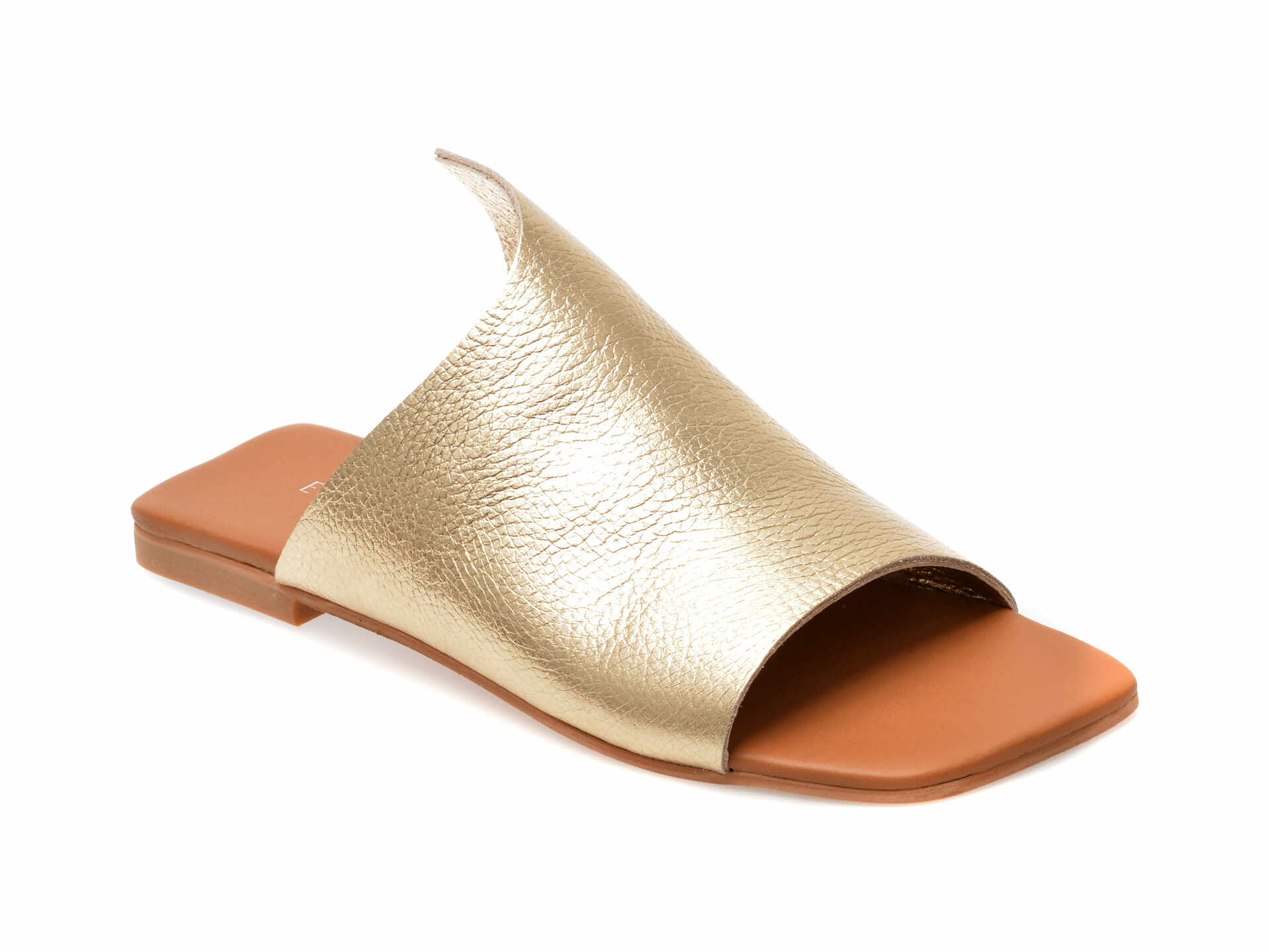 Papuci casual EPICA aurii, 260400, din piele naturala