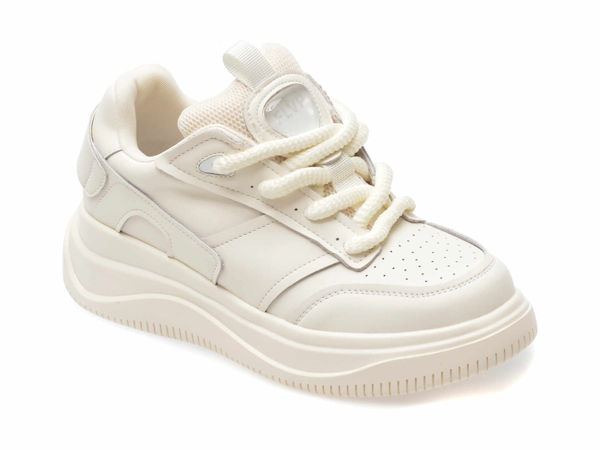 Pantofi casual FLAVIA PASSINI albi, 230939, din piele naturala