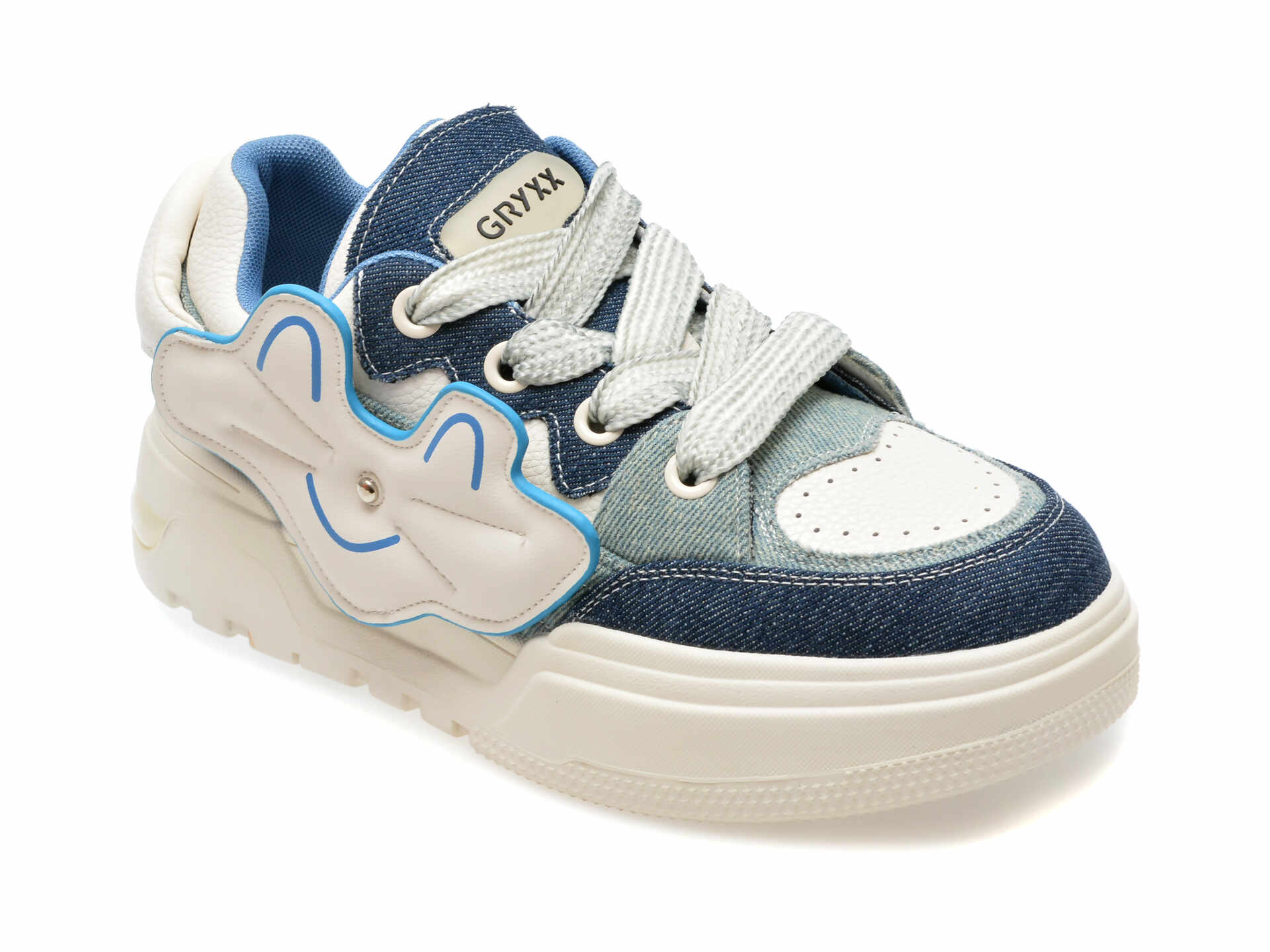 Pantofi casual GRYXX albastri, T2025, din material textil