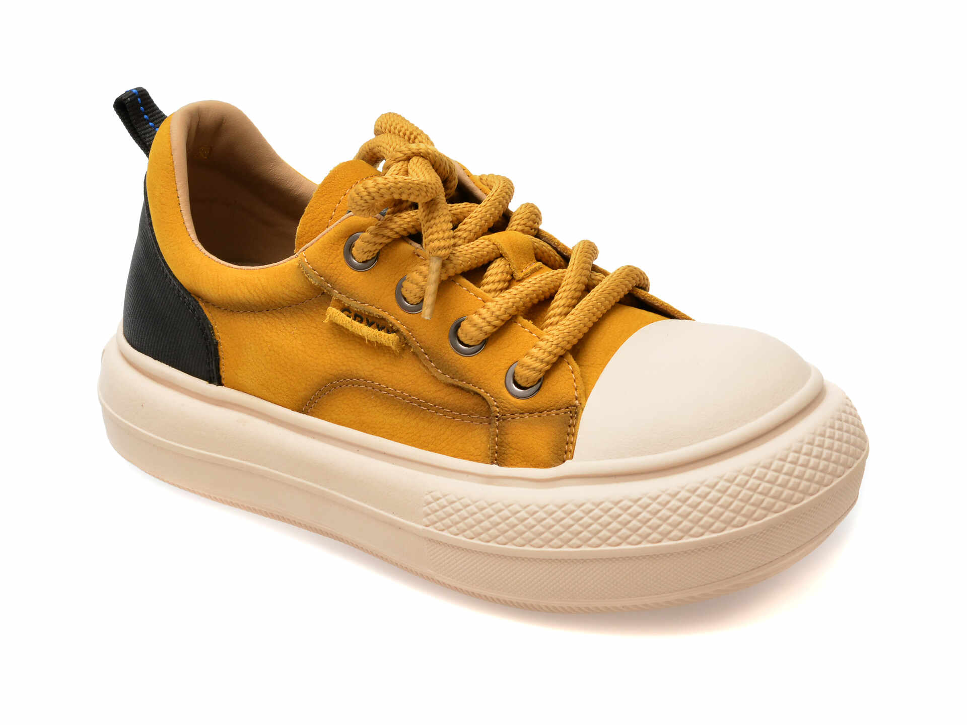 Pantofi casual GRYXX galbeni, 2566, din piele naturala