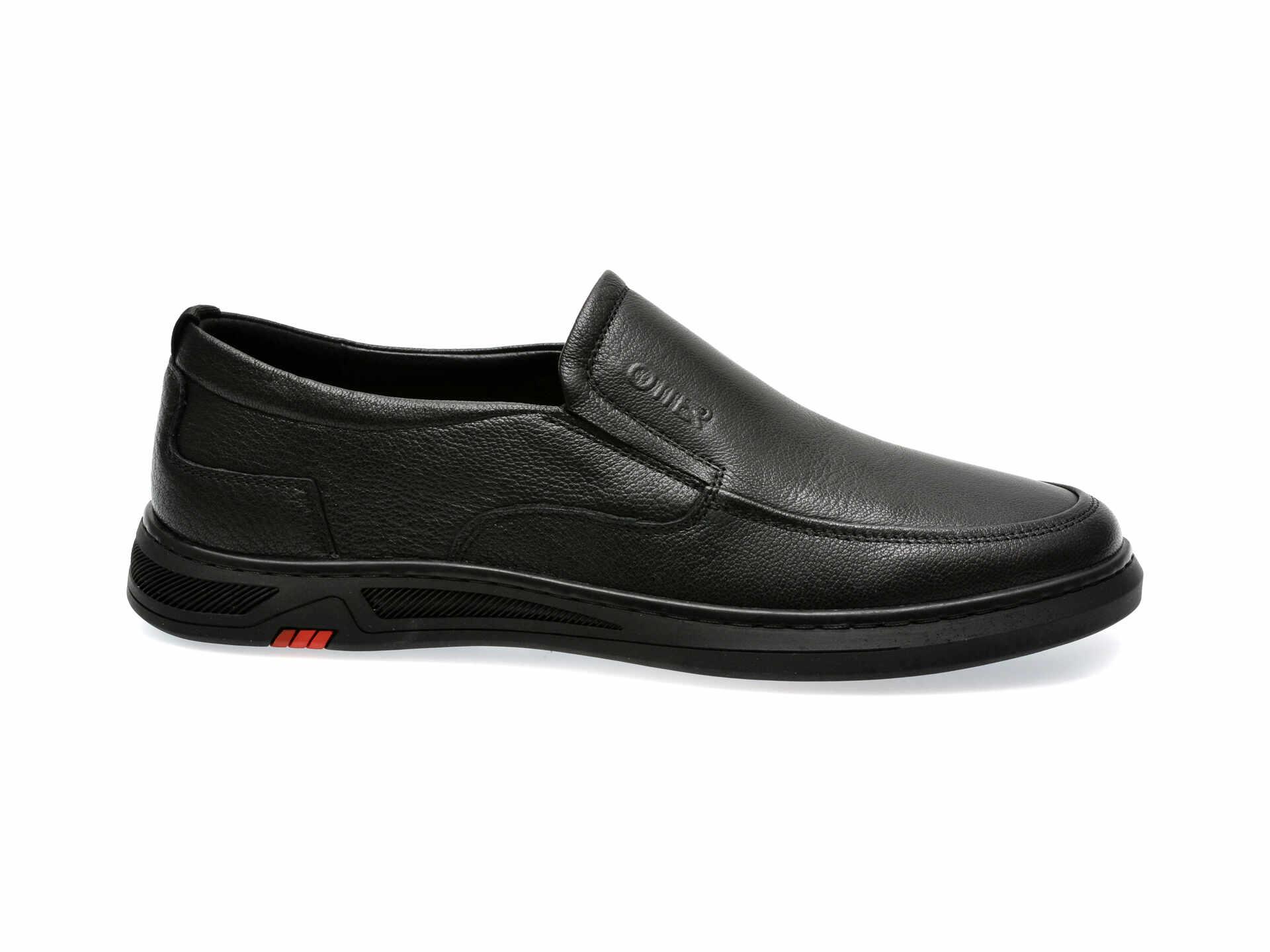 Pantofi casual OTTER negri, L24001, din piele naturala
