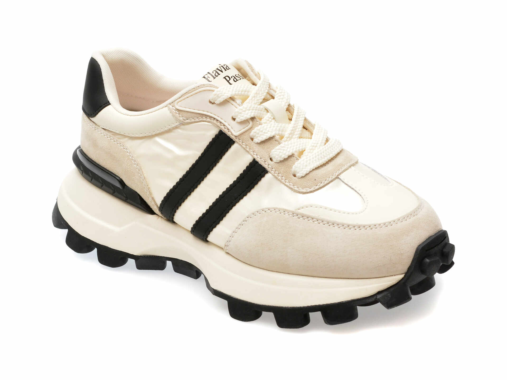 Pantofi sport FLAVIA PASSINI albi, 24380, din piele naturala