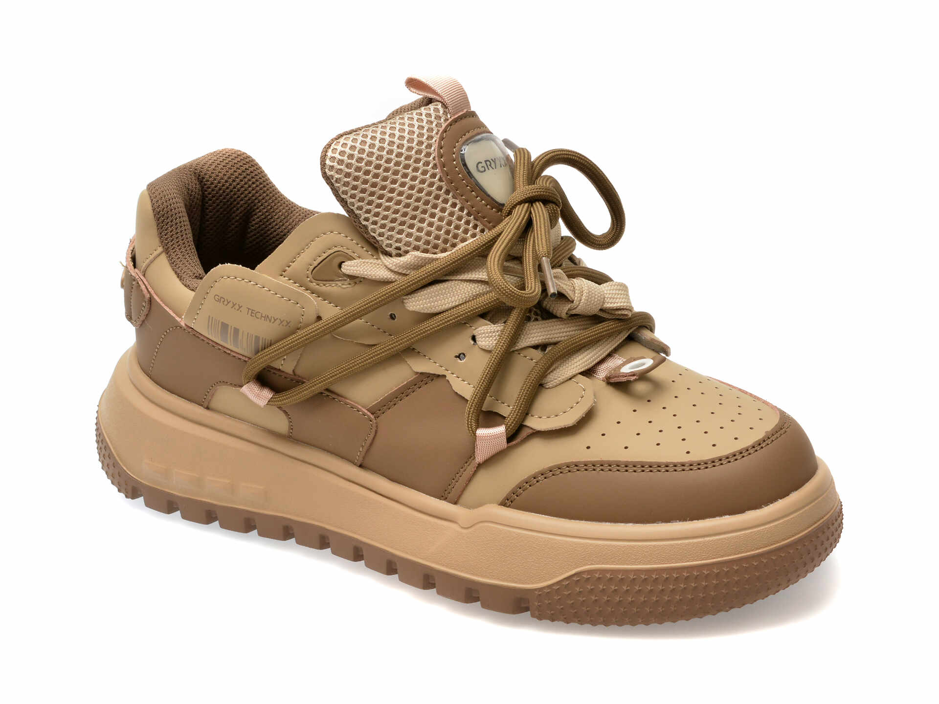 Pantofi sport GRYXX gri, LM200, din piele ecologica