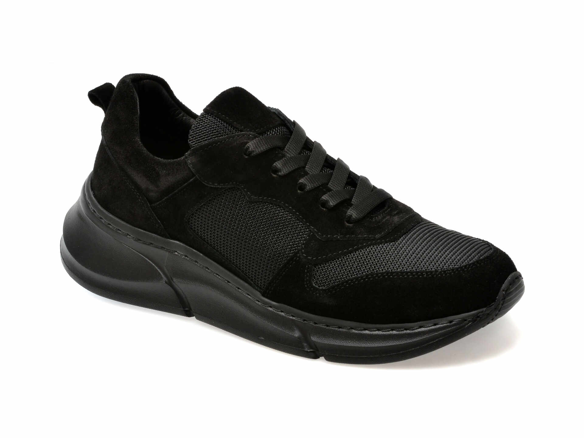 Pantofi sport GRYXX negri, 423500, din piele intoarsa
