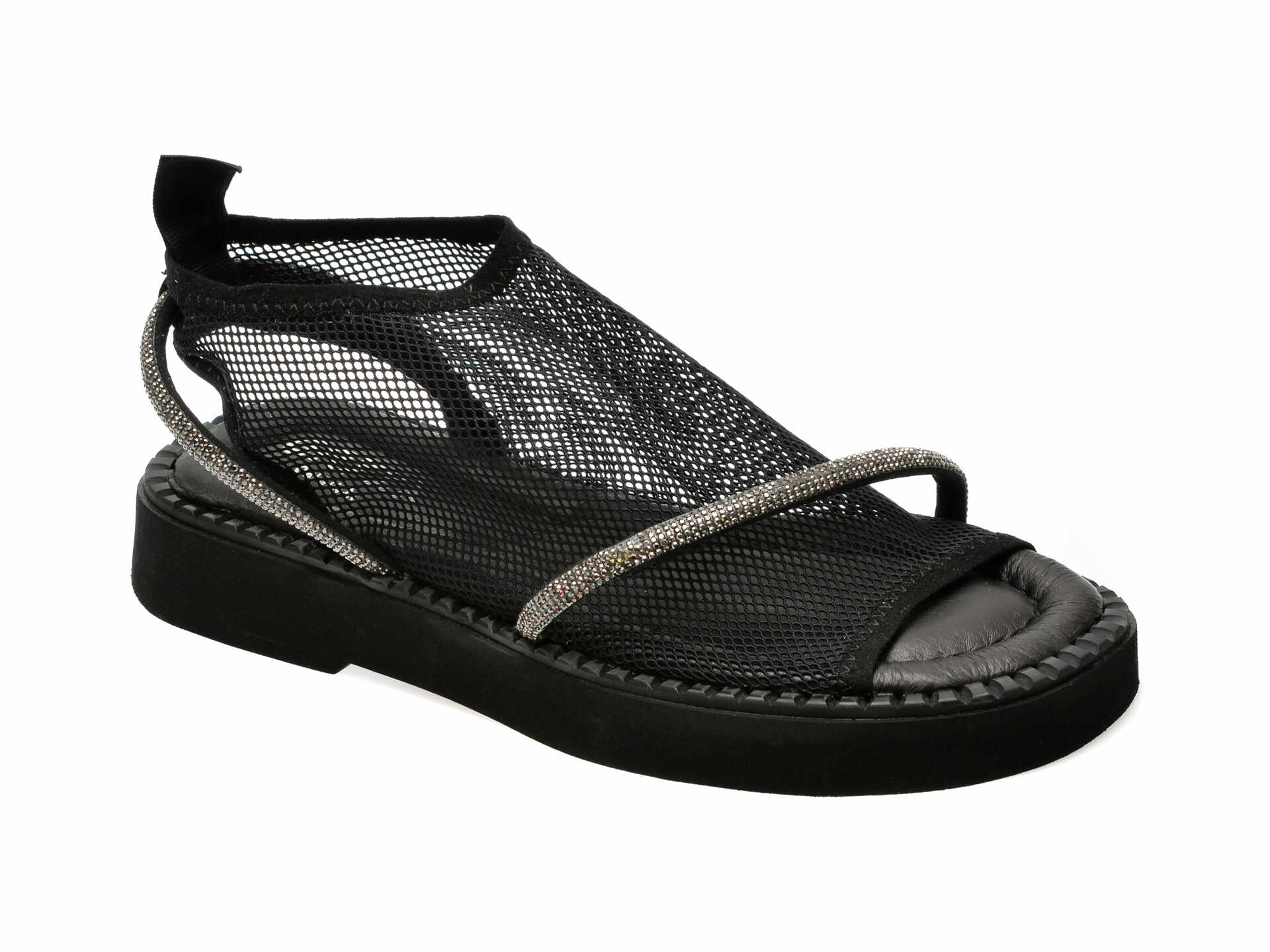 Sandale casual GRYXX negre, 262, din piele ecologica