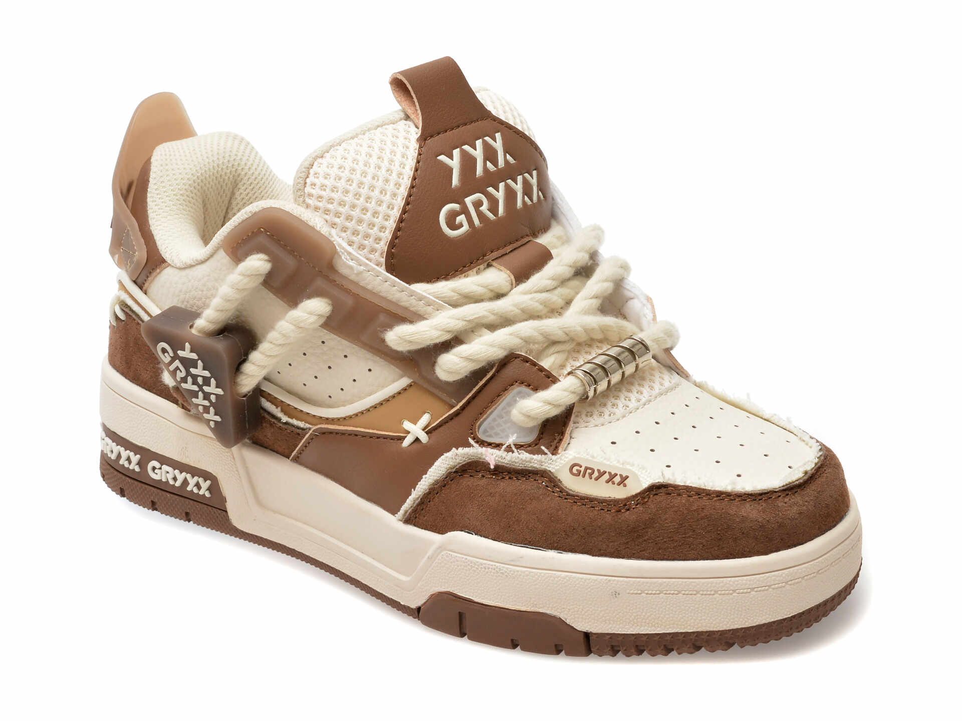Pantofi casual GRYXX maro, 9, din piele ecologica
