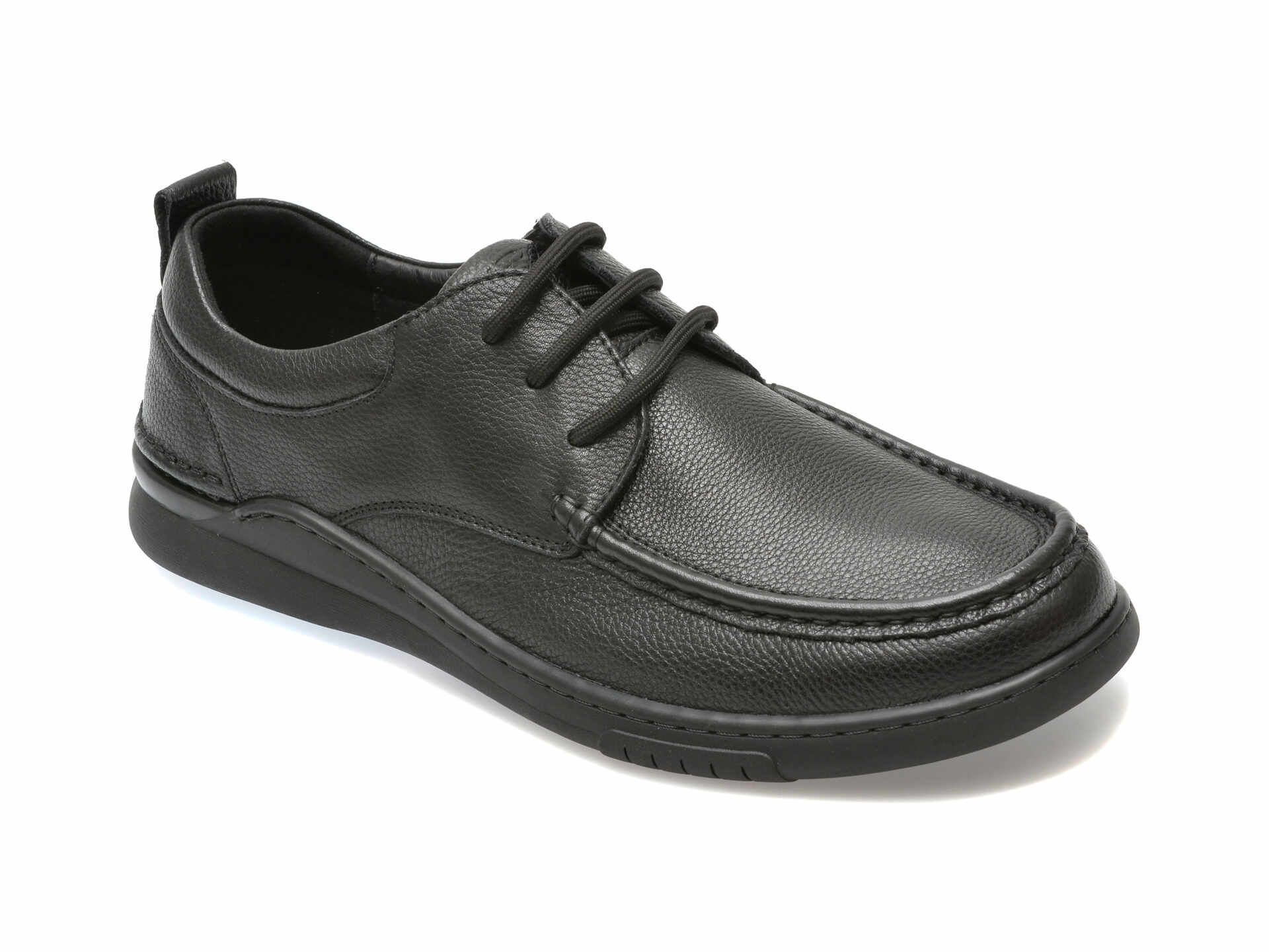 Pantofi OTTER negri, 913029, din piele naturala