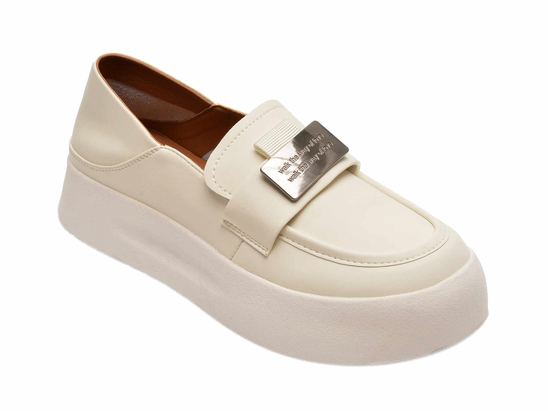 Pantofi casual GRYXX albi, F279, din piele naturala