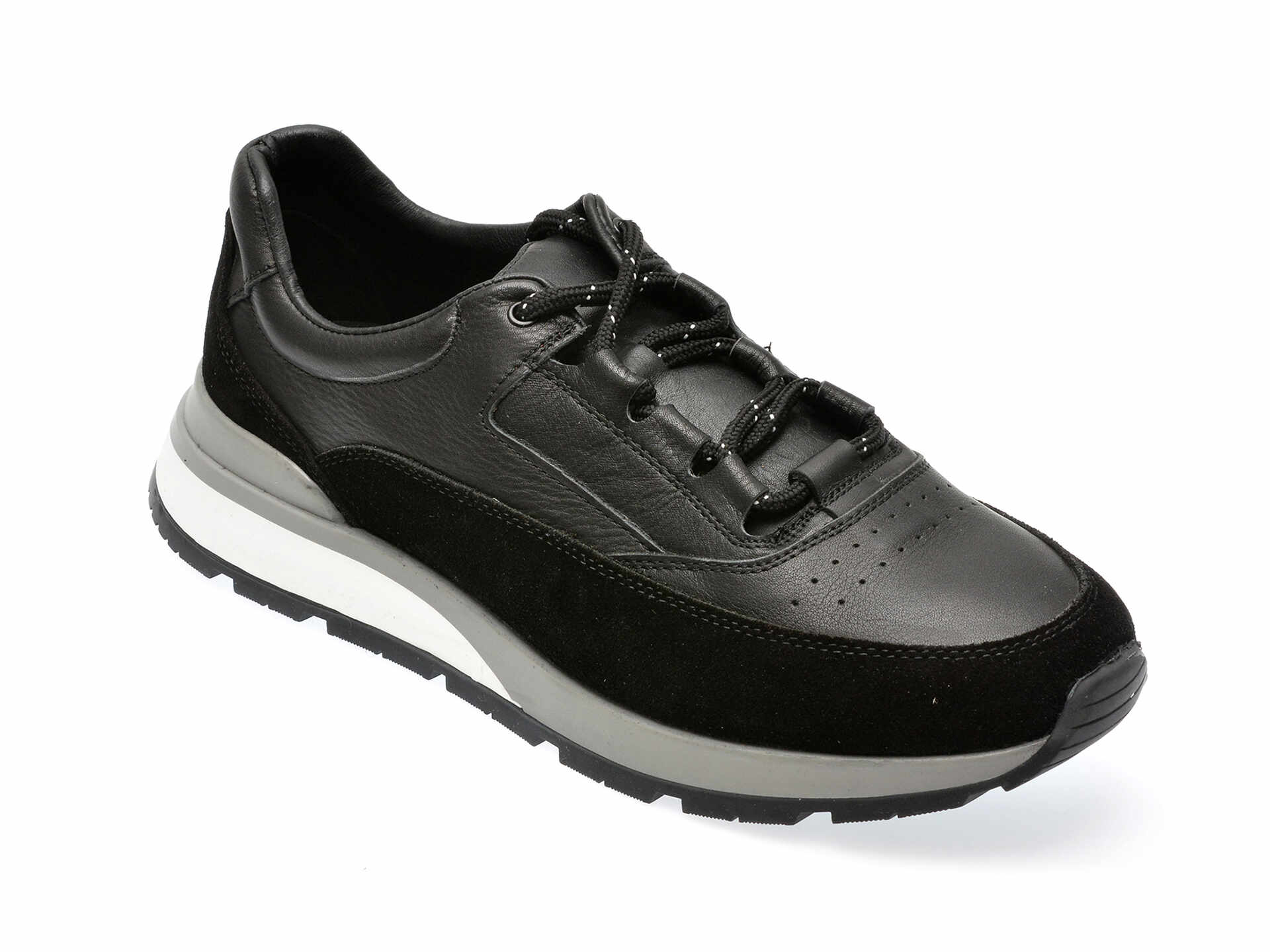 Pantofi casual GRYXX negri, KL2400, din piele naturala