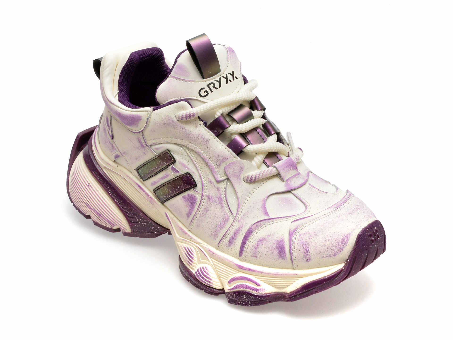 Pantofi sport GRYXX mov, 50015, din piele naturala