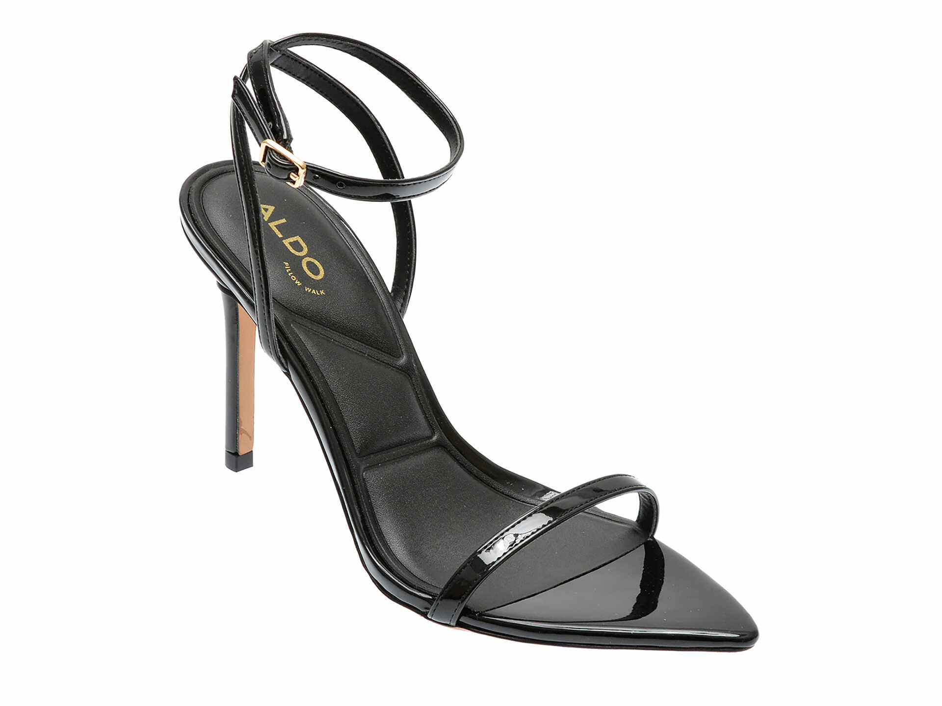 Sandale elegante ALDO negre, 13707790, din piele ecologica