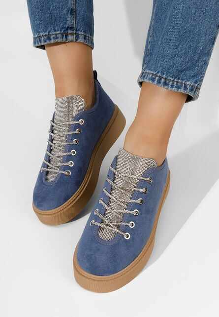 Pantofi casual dama Linette albastri