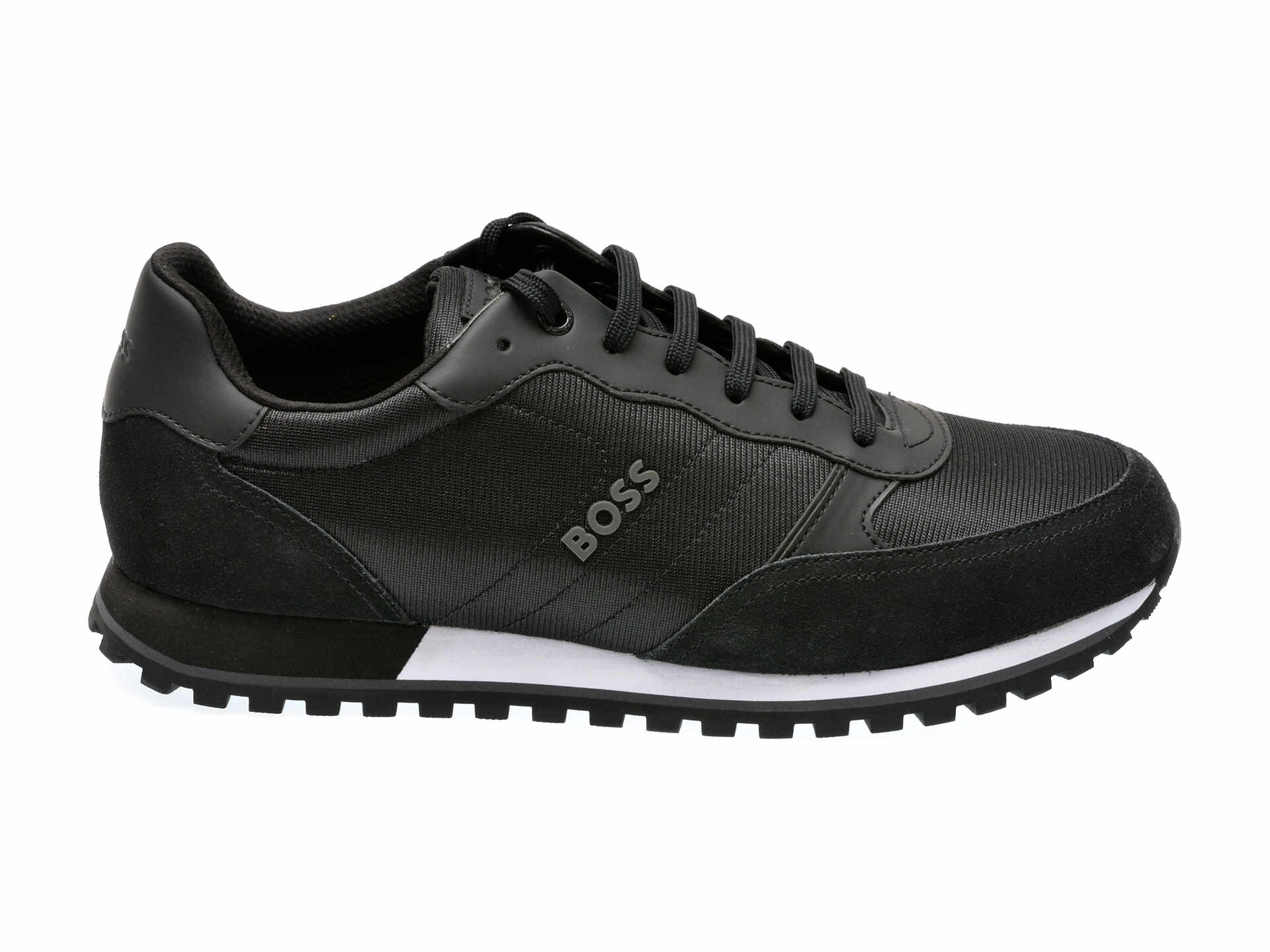 Pantofi sport BOSS negri, 8133, din material textil