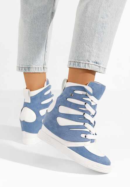 Sneakers cu platforma Kaia albastri