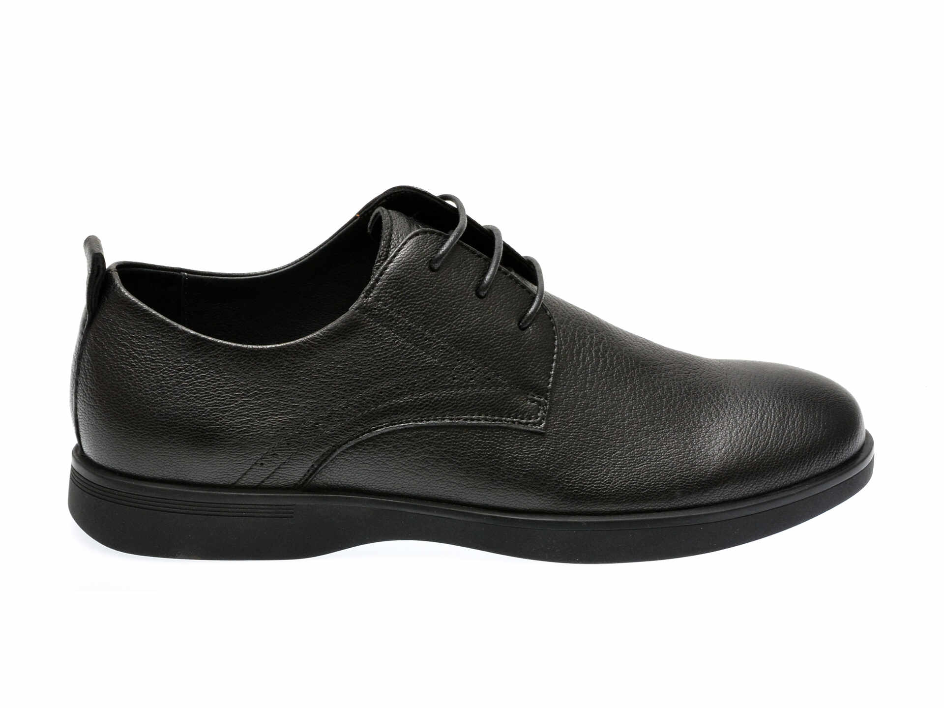 Pantofi casual OTTER negri, 2816, din piele naturala