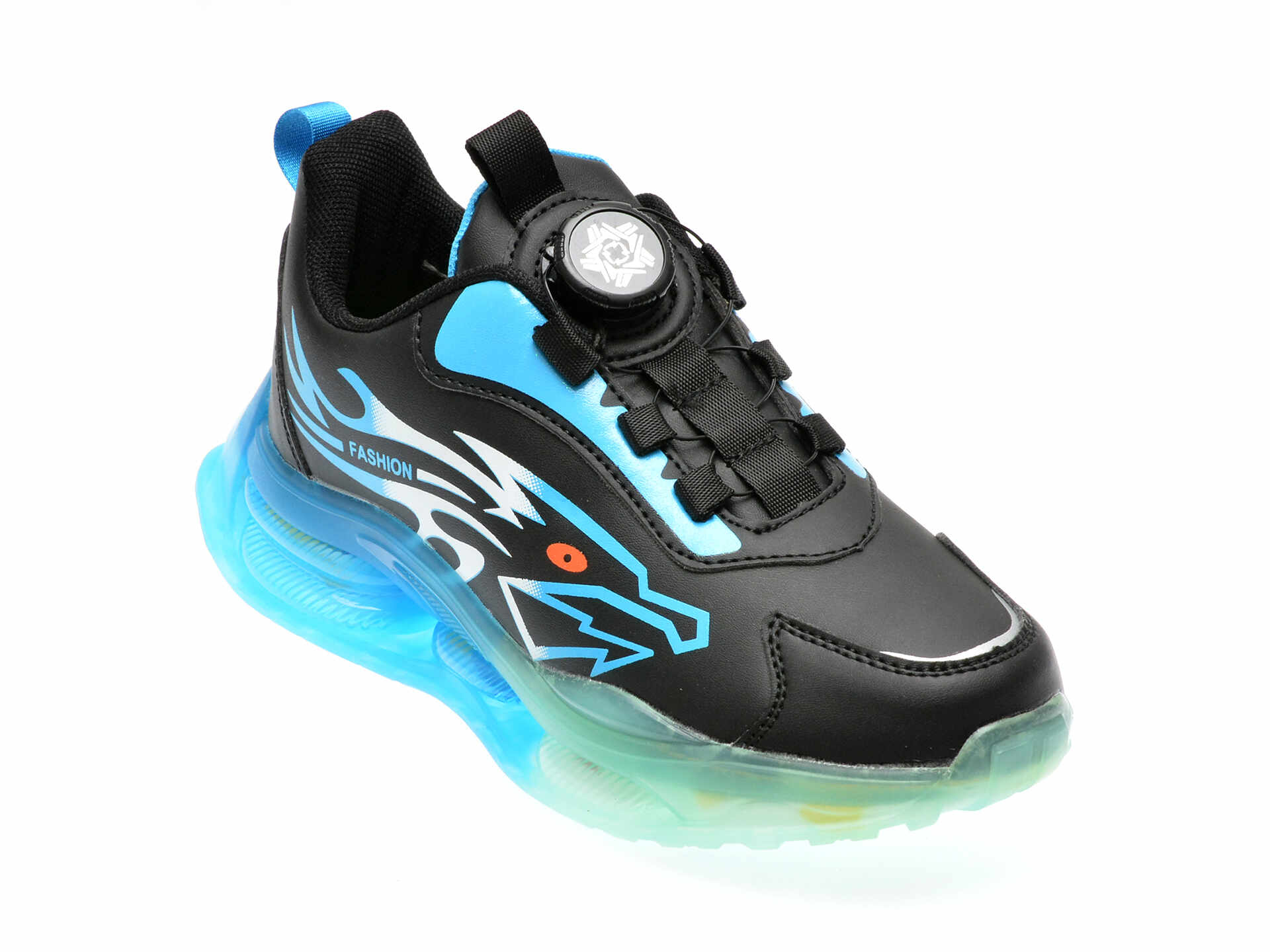 Pantofi sport DEERWAY negri, 20205, din piele ecologica