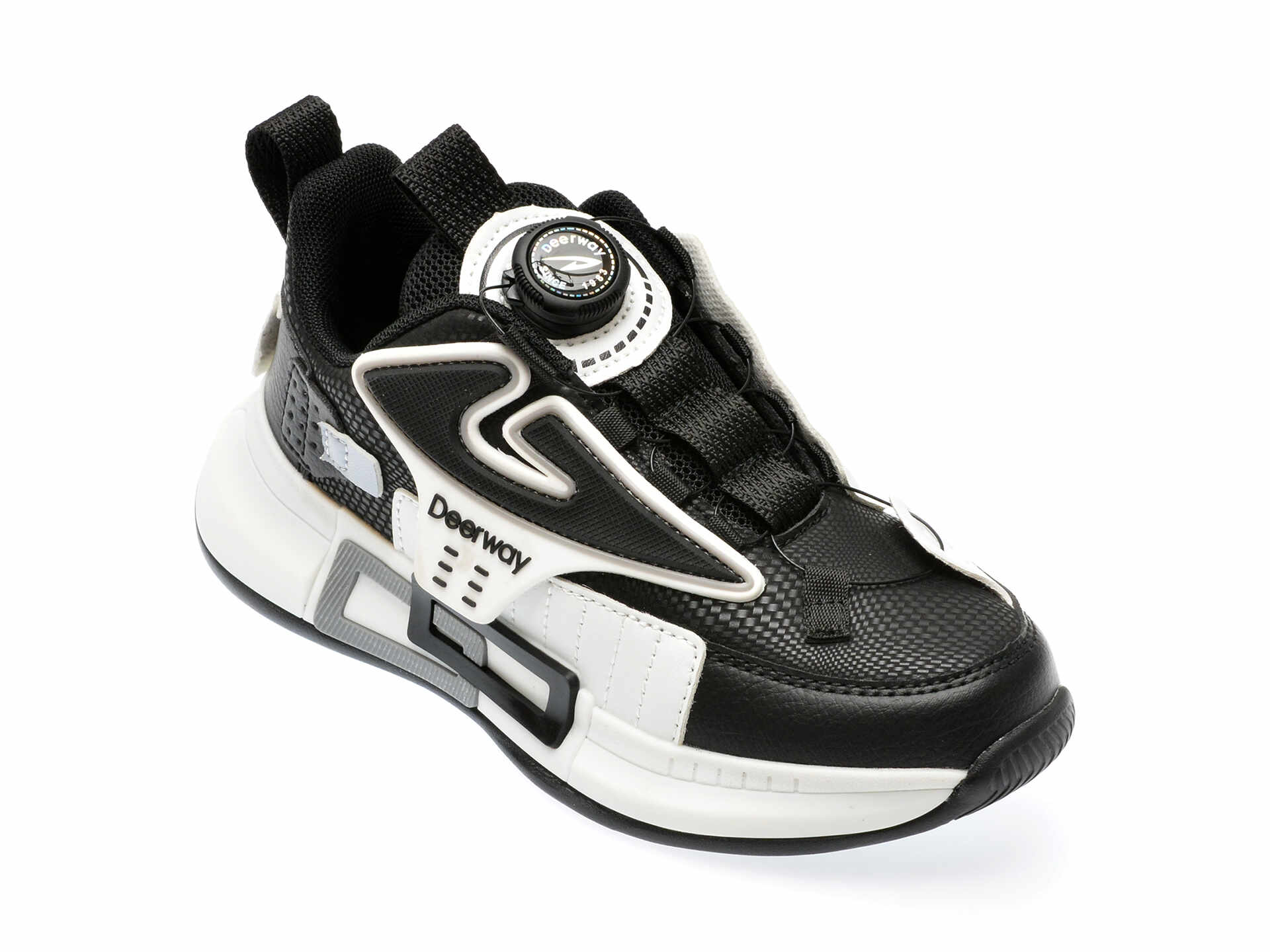 Pantofi sport DEERWAY negri, 2346, din piele ecologica