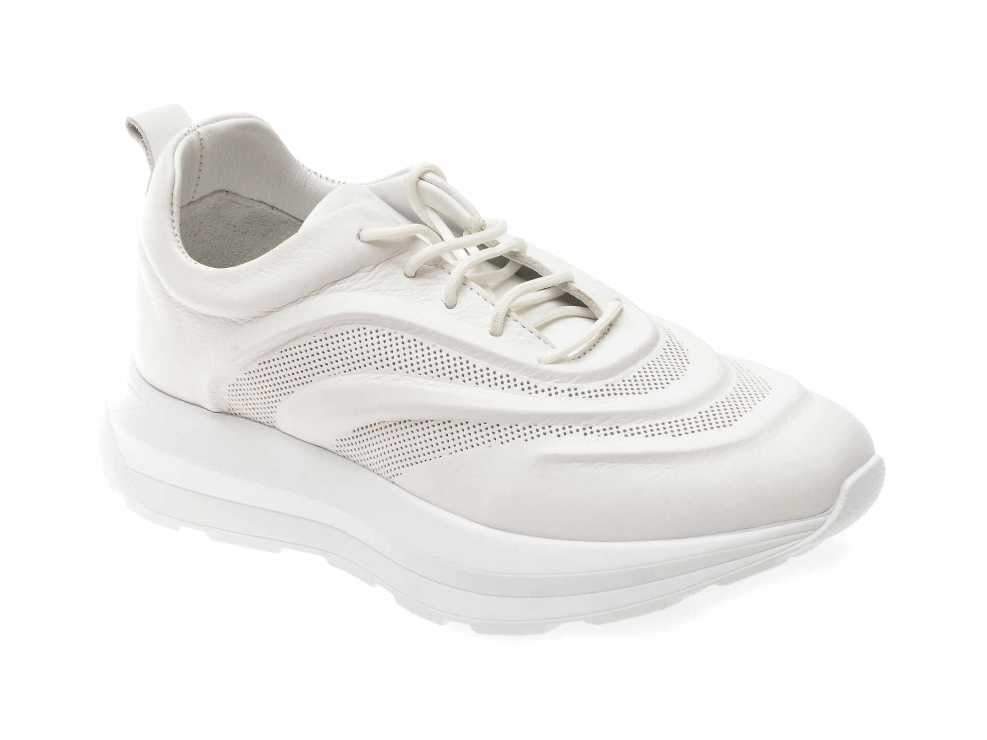 Pantofi casual GRYXX albi, 9224, din piele naturala
