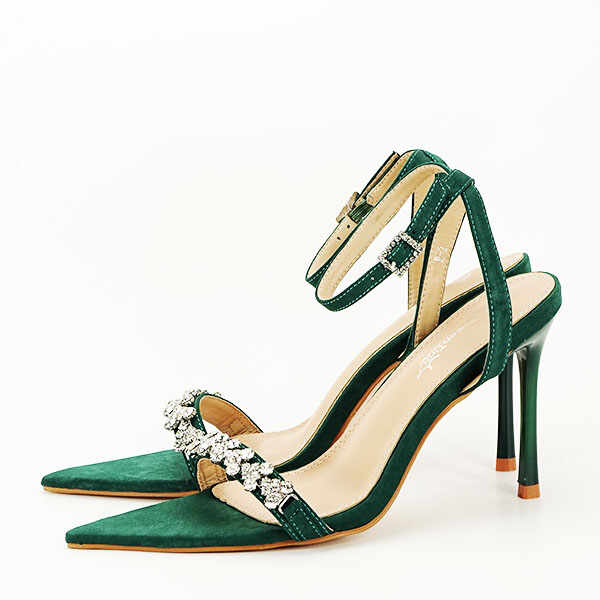 Sandale elegante verde inchis R-2 P0