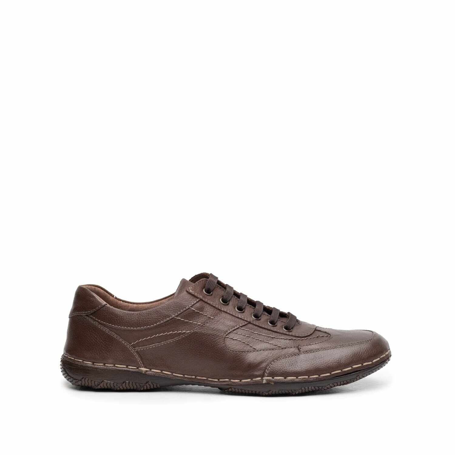 Pantofi casual barbati din piele naturala, Leofex - 620 maro box