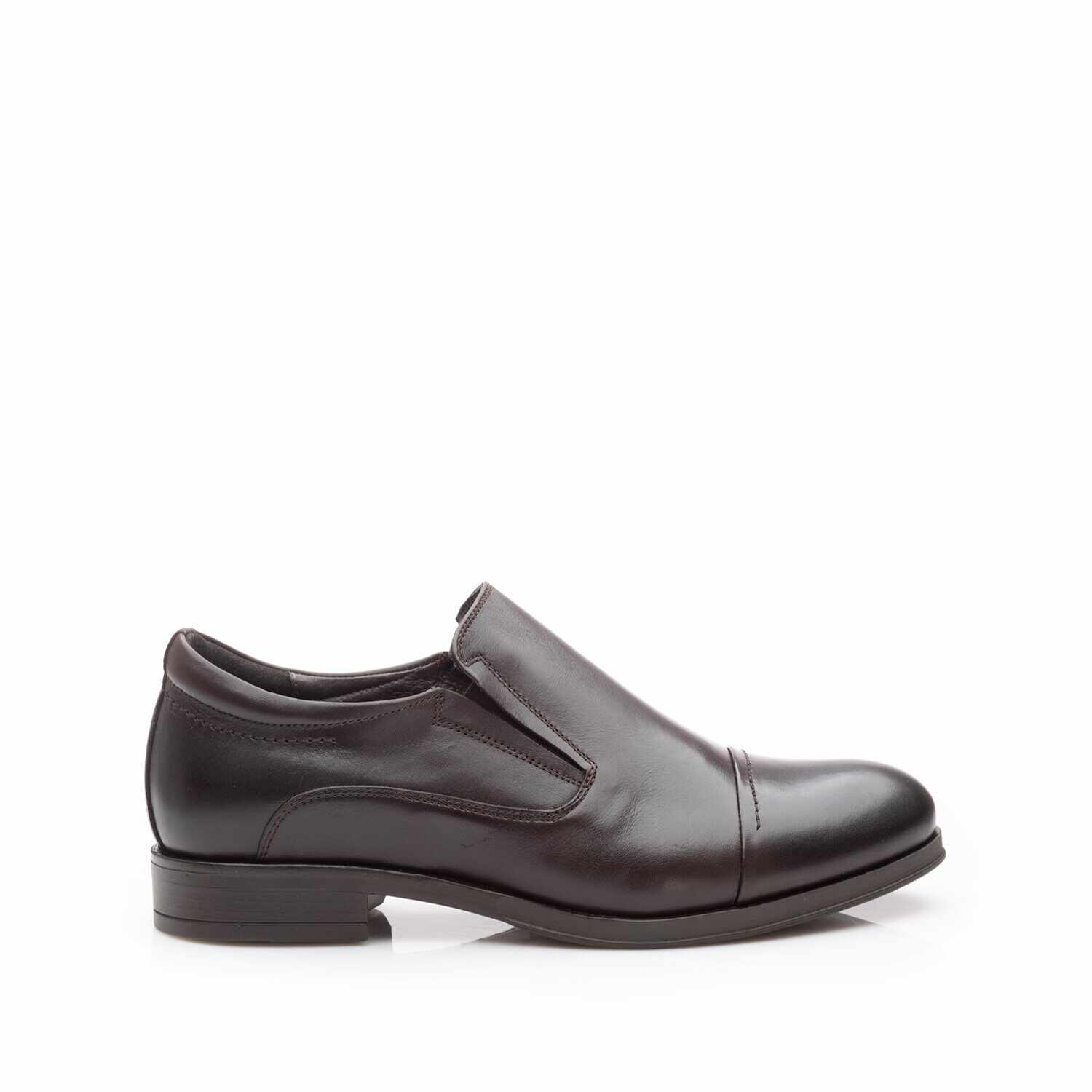 Pantofi eleganti barbati din piele naturala, Leofex - 970 Maro box