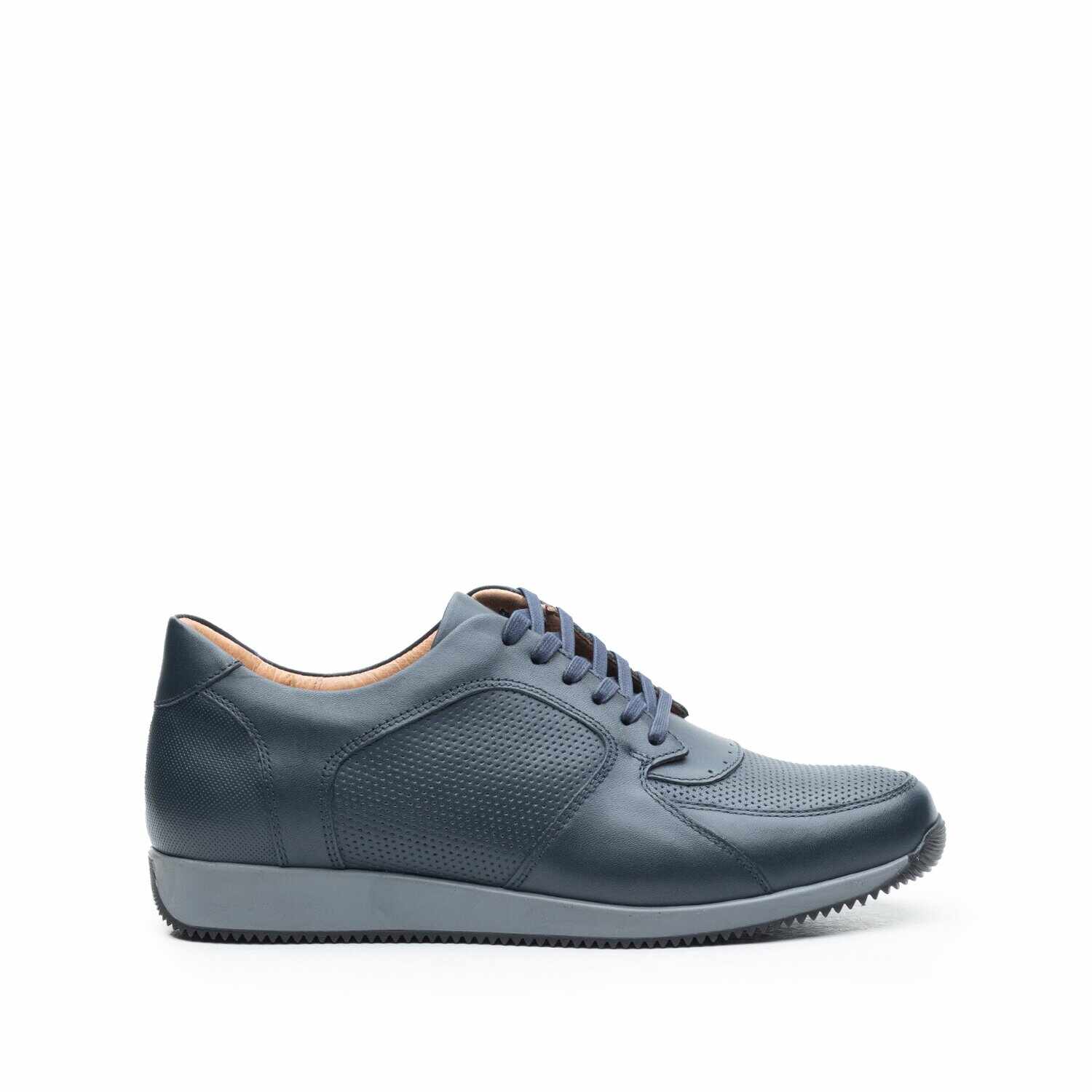 Pantofi sport barbati din piele naturala, Leofex - 519-1 Blue Box