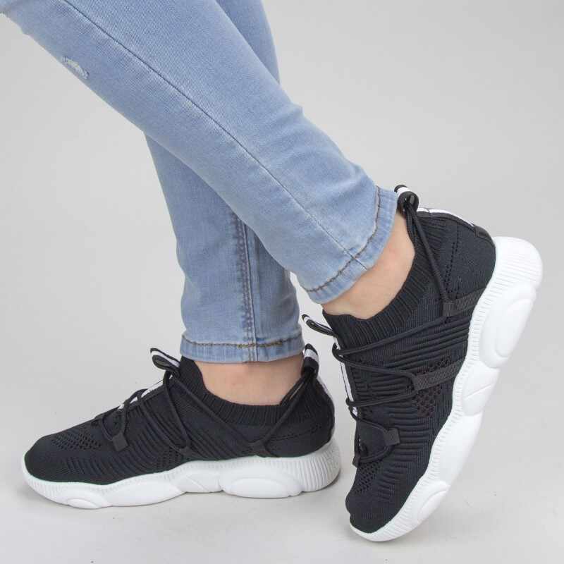 Pantofi Sport Dama YQ50 Black-White | Mei