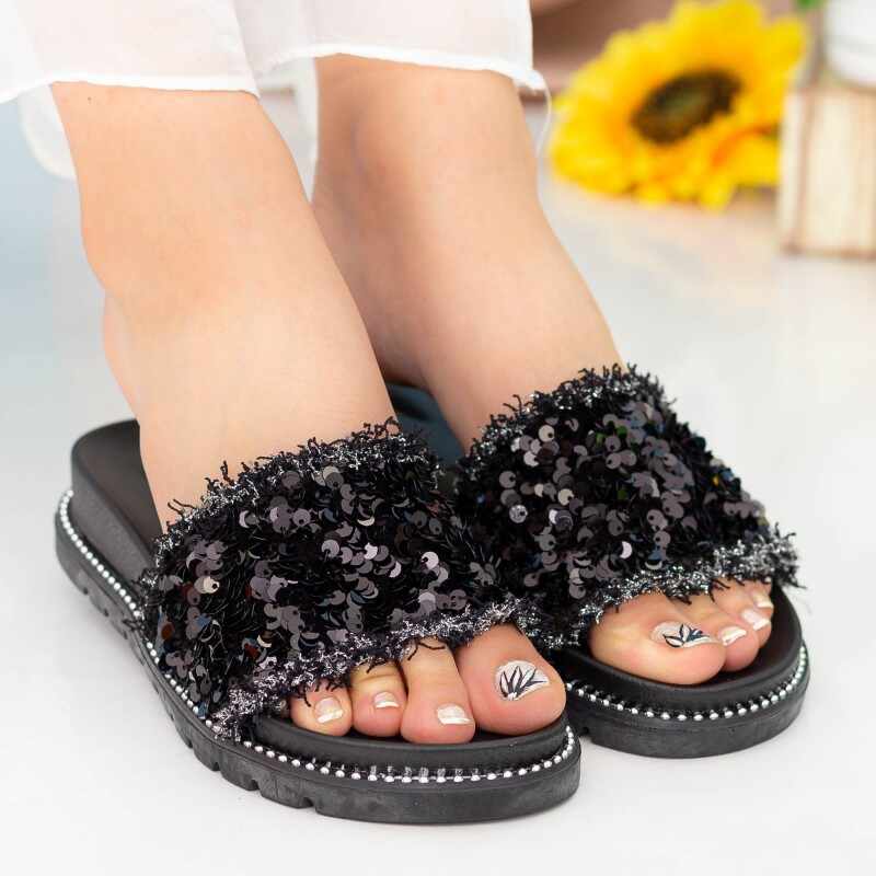 Papuci Dama ASN1 Black | Mei