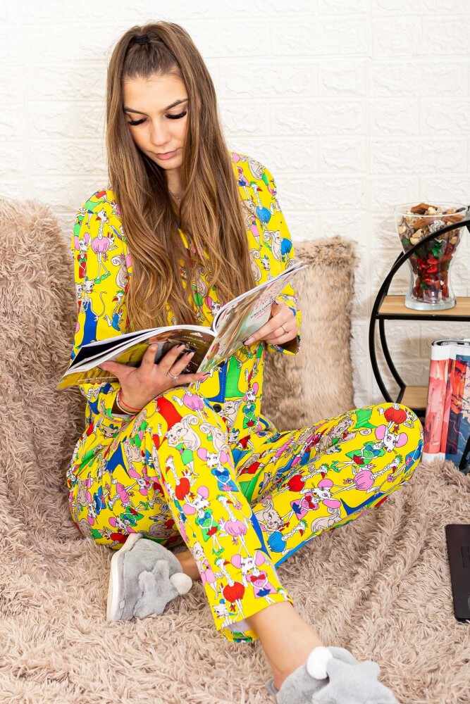 Pijama Dama 5625 Galben | Fashion