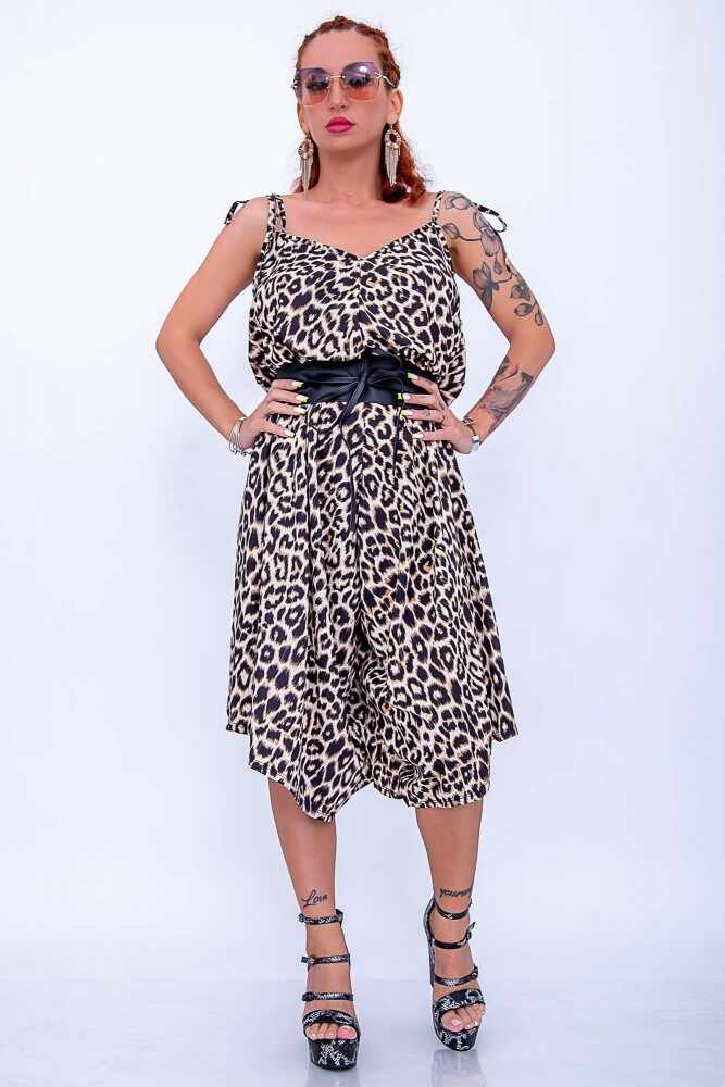 Salopeta Dama 10373 Leopard Bej | Fashion