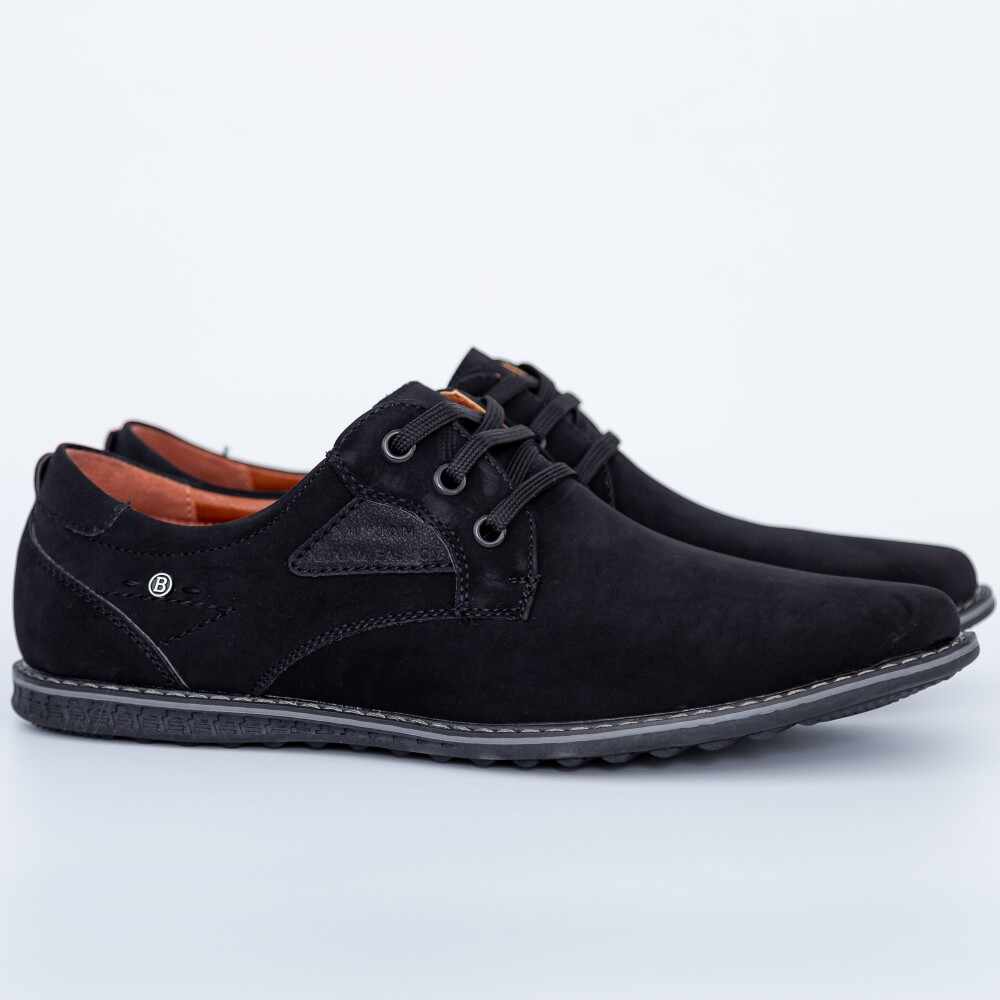 Pantofi Barbati D23-8A Negru | Fashion