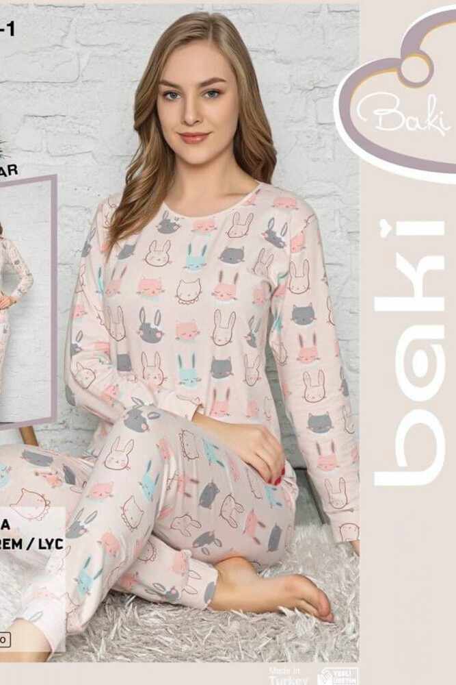 Pijama Dama 1002-1 Bej | Fashion