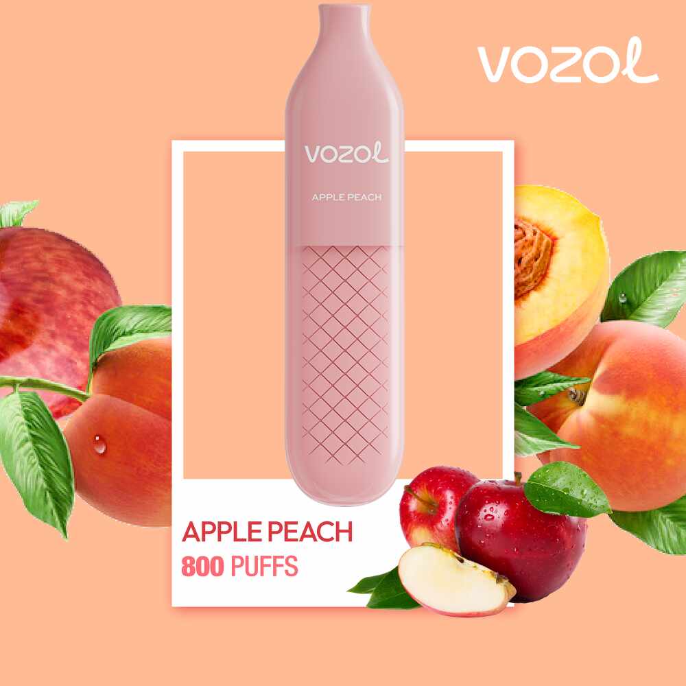 Narghilea electronica de unica folosinta ALIEN800 Apple Peach Vozol