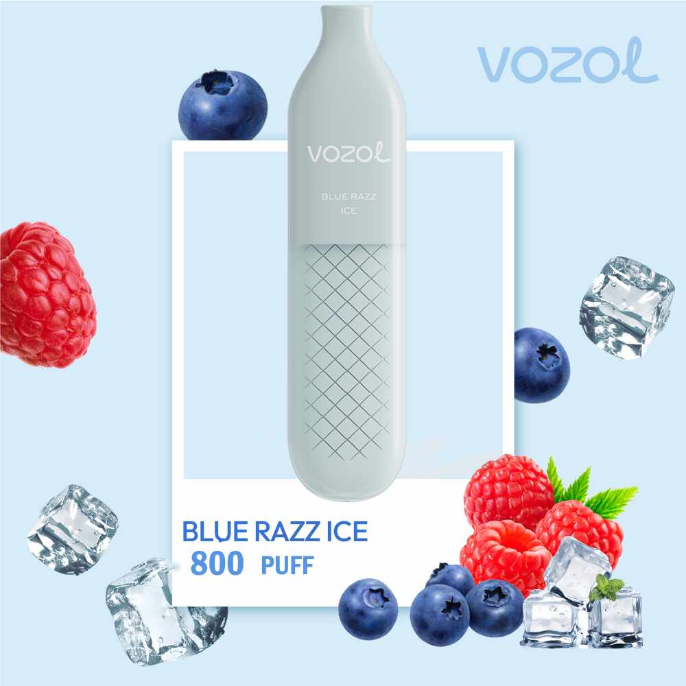 Narghilea electronica de unica folosinta ALIEN800 Blue Razz Ice Vozol