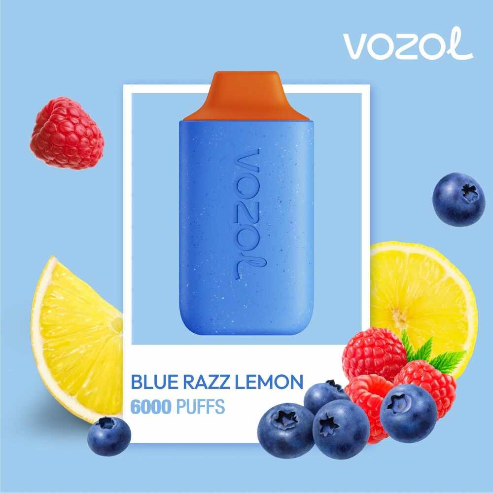 Narghilea electronica de unica folosinta STAR6000 Blue Razz Lemon Vozol