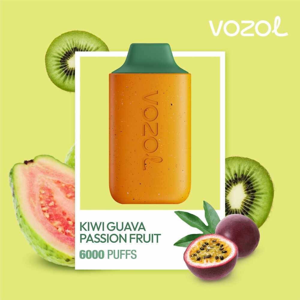 Narghilea electronica de unica folosinta STAR6000 Kiwi Guava Passion Fruit Vozol
