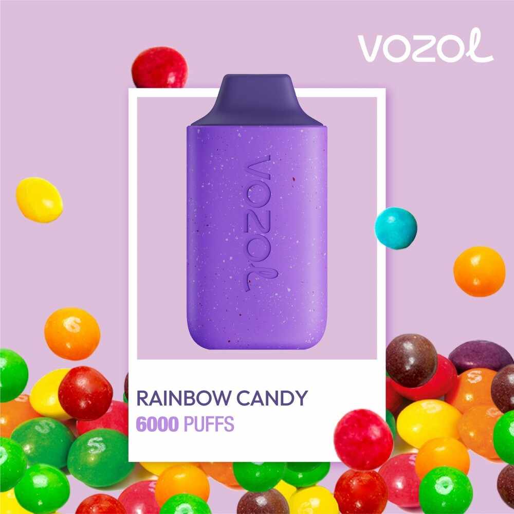 Narghilea electronica de unica folosinta STAR6000 Rainbow Candy Vozol