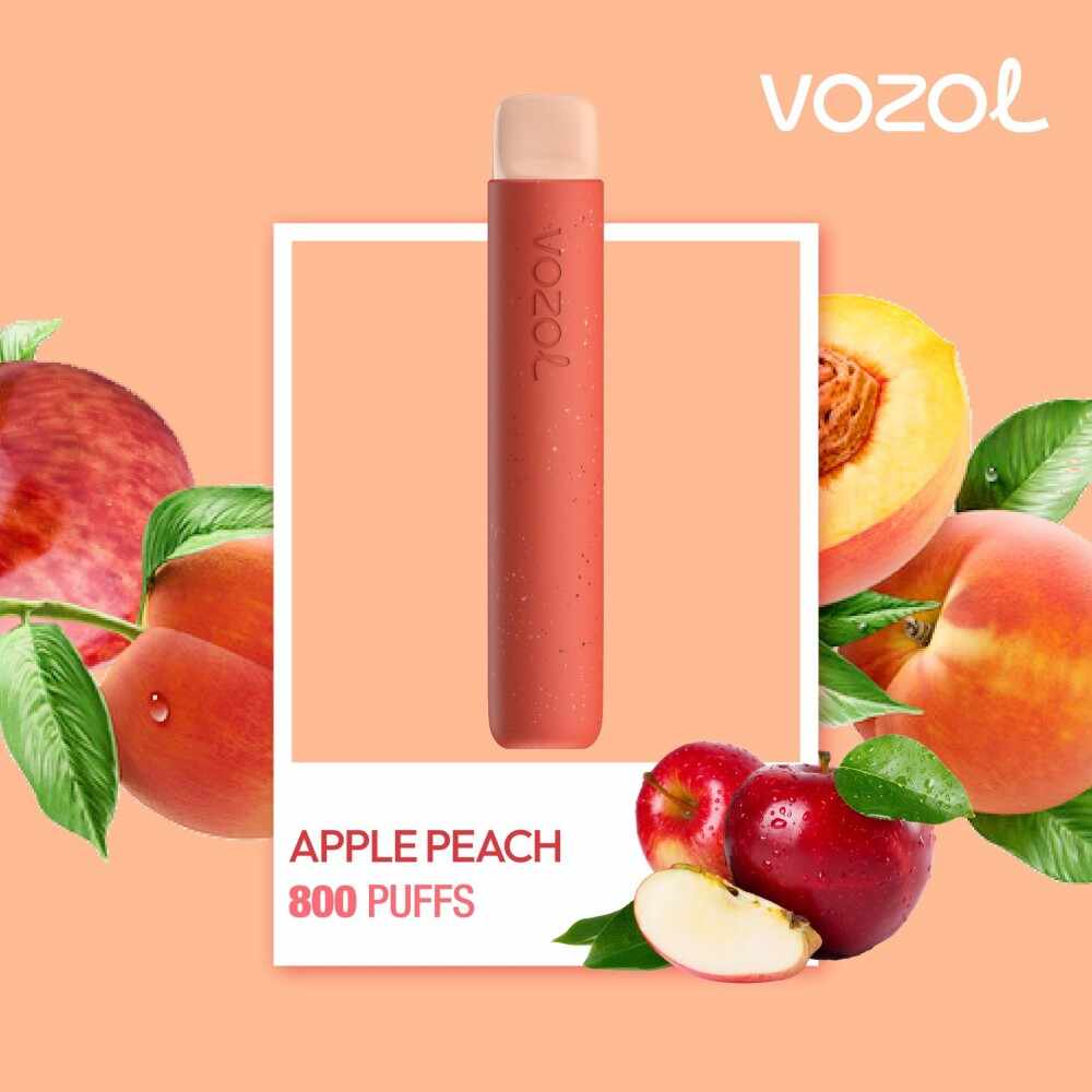 Narghilea electronica de unica folosinta STAR800 Apple Peach Vozol